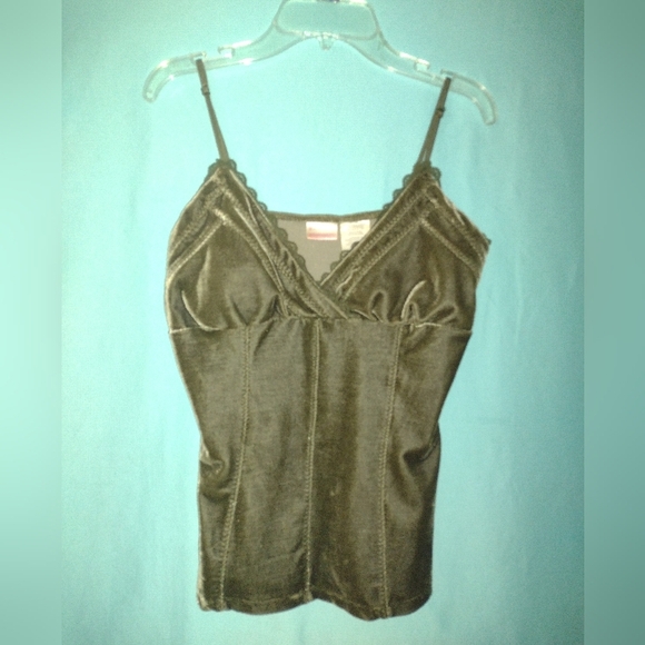 No Boundaries Tops - No Boundaries Olive Lace Trim Top